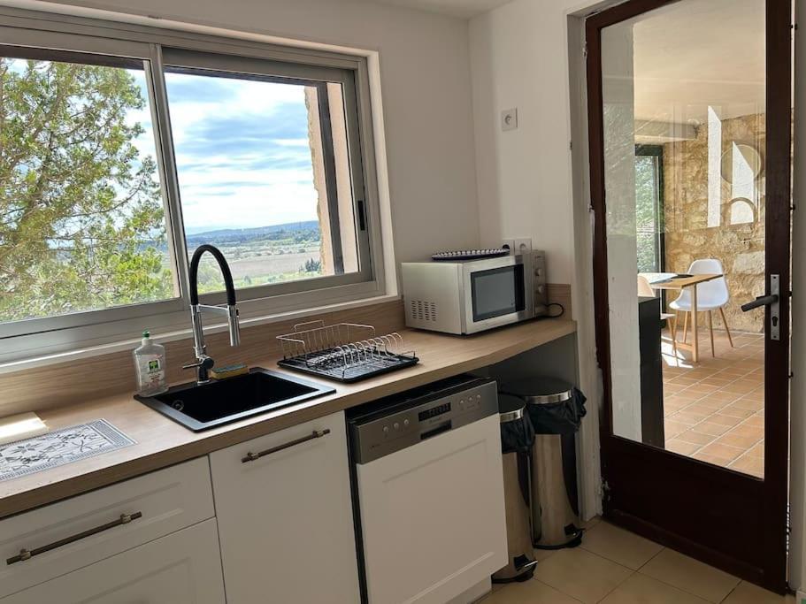 Grand T2 Bis Avec Terrasse Et Vue Lägenhet Portel-des-Corbieres Exteriör bild